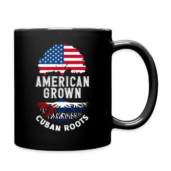 Cuba Pride & Home - Design du drapeau de Cuba - Mug uni - noir - Droite