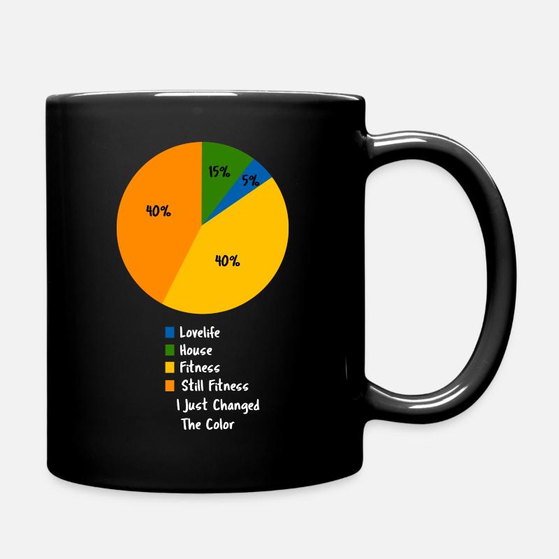 Humour drôle de routine de fitness - Mug uni - noir