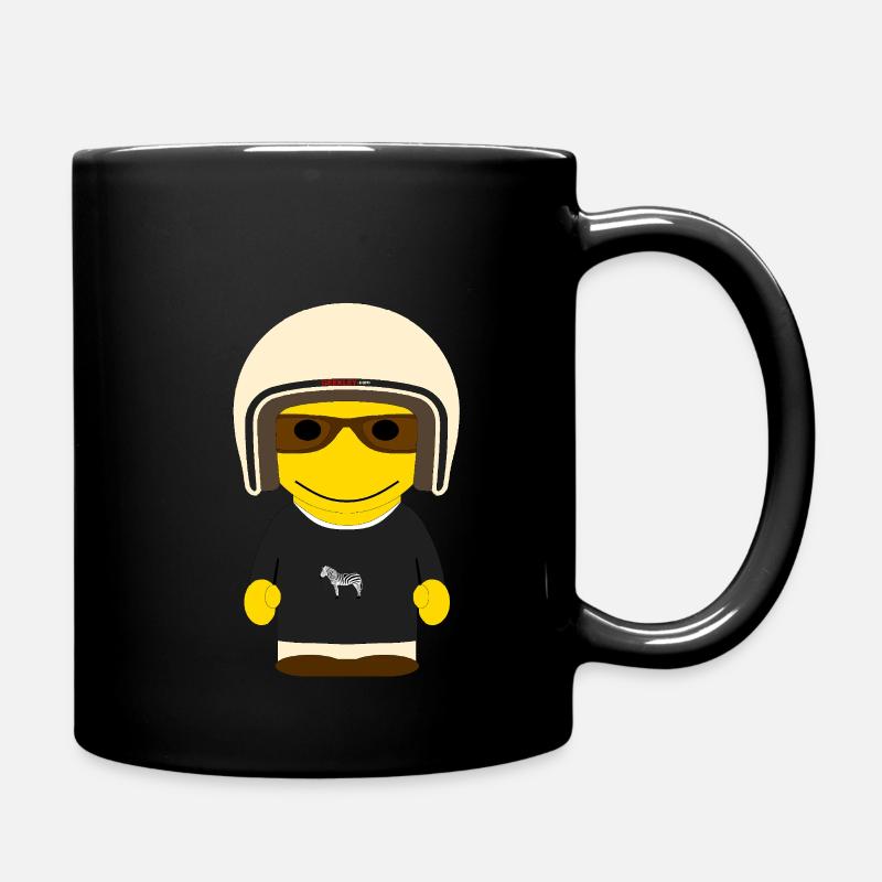 GEEKLEY casque retro zebra - Mug uni - noir