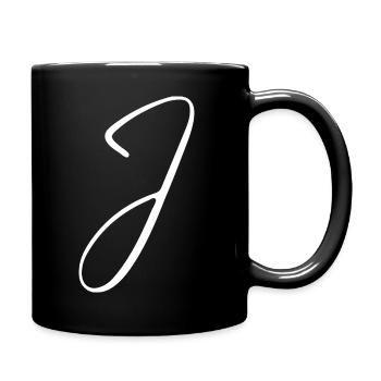 J - Full Colour Mug - black - Right