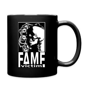 Fame Victim Skull Shirt – Dark Money Streetwear - Full Colour Mug - black - Right