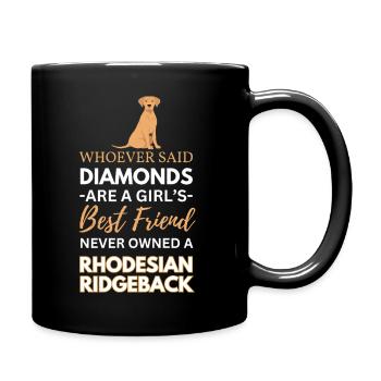 Rhodesian Ridgeback Best Friend Dog - Full Colour Mug - black - Right