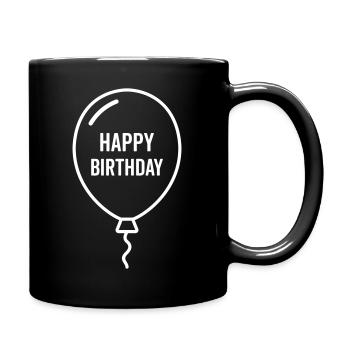 Ballon d’anniversaire – Conception d’anniversaire - Mug uni - noir - Droite