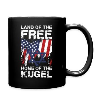  Land Of The Free Home Of The Kugel Design Mit - Tasse einfarbig - Schwarz - Rechts