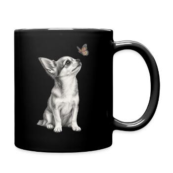 Conception de chiot chihuahua pour les amateurs de chiens - Mug uni - noir - Droite