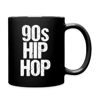 Graphique en grille audacieuse hip-hop des années 90 - Mug uni - noir - Droite