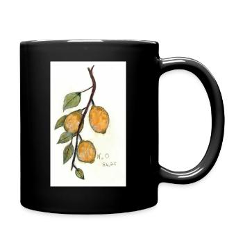 Citronnier - Mug uni - noir - Droite