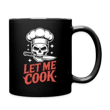 Let Me Cook Cooking Grilling Meme Grill Master Chef - Full Colour Mug - black - Right