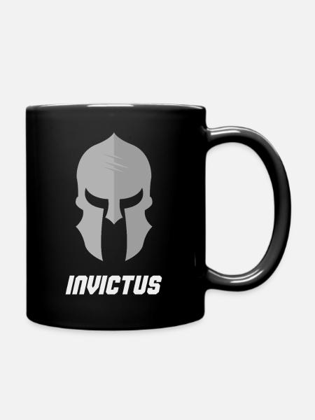 Casque Spartan Guerrier Invictus - Mug uni - noir