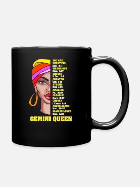 Sternzeichen Zwilling - Tasse einfarbig - Schwarz