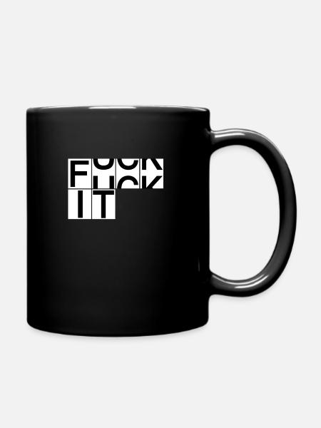 fick es - Tasse einfarbig - Schwarz