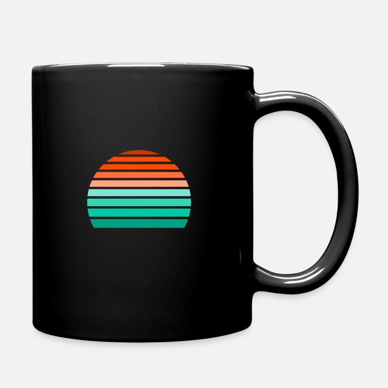 Vintage Sunset - Full Colour Mug - black