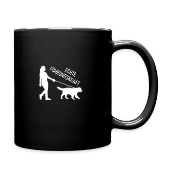 echte führungskraft 2 - Tasse einfarbig - Schwarz - Rechts
