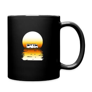 Sunset MOTORHOME MOTORHOMECompeently integrated - Full Colour Mug - black - Right