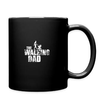 lustiger Spruch The Walking Dad Geschenk - Tasse einfarbig - Schwarz - Rechts