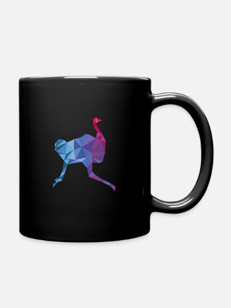 Autruche - Mug uni - noir