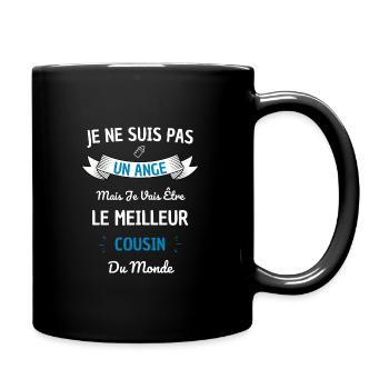 Meilleur futur cousin du monde ! futur cousin - Mug uni - noir - Droite
