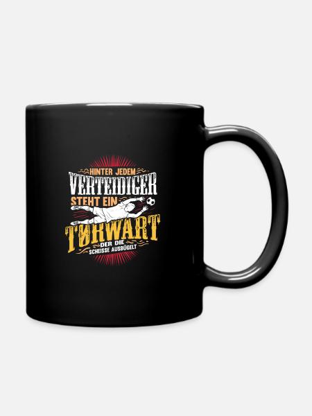 Fußball Geschenk für einen Torwart - Tasse einfarbig - Schwarz