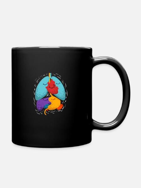 Cadeau d’anatomie des organes internes pour les médecins - Mug uni - noir
