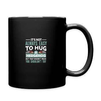Hérisson - Mug uni - noir - Droite