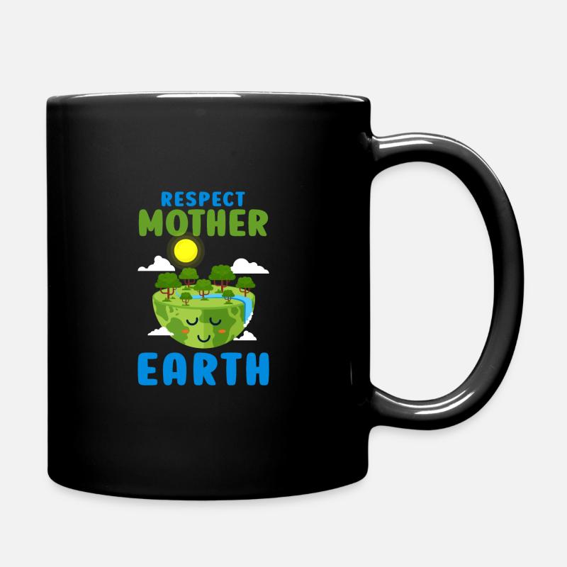 RESPECT MOTHER EARTH - Tasse einfarbig - Schwarz