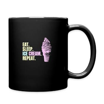 Ice Cream - Tasse einfarbig - Schwarz - Rechts