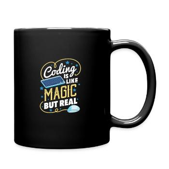 Lustiges Codier-Geschenk für einen Programmierer - Tasse einfarbig - Schwarz - Rechts