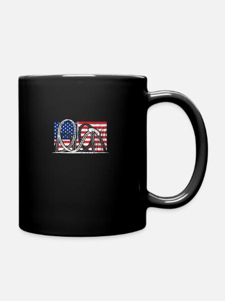 Roller Coaster American Roller Coaster - Full Colour Mug - black