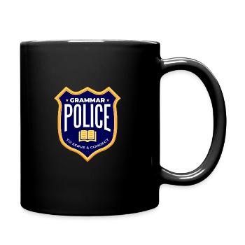 Écriture Écrivain Grammaire Police - Mug uni - noir - Droite