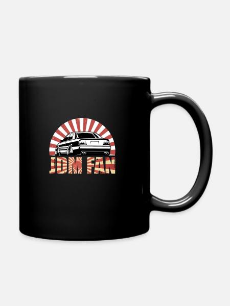 JDM Style Japonais Classique Drift Voiture de sport - Mug uni - noir