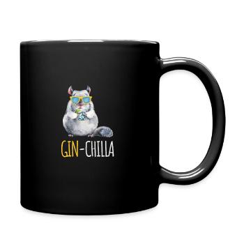 Ginchilla Funny Gin-Tonic & Long Drink Lovers - Full Colour Mug - black - Right