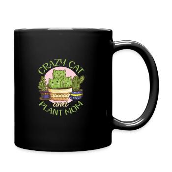 Jardinage Crazy Cat & Plant Mom - Mug uni - noir - Droite