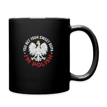 Drapeau polonais Polska - Mug uni - noir - Droite