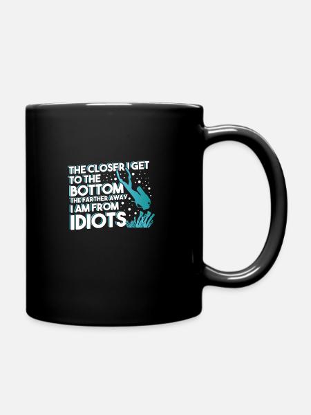 Scuba Diving - Full Colour Mug - black