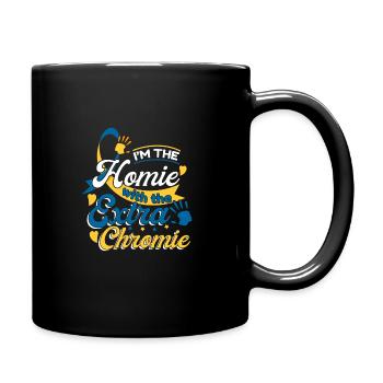 Chromosomes I'm The With The Extra Chromie - Full Colour Mug - black - Right