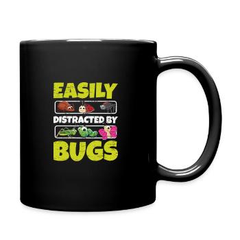 Bug Collecting Easily Distracted By Bugs - Full Colour Mug - black - Right