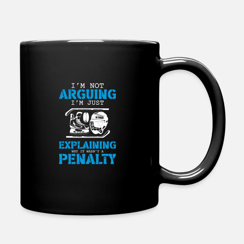 Ice Hockey - Full Colour Mug - black