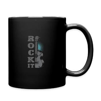 Rock It | Guitar - Tasse einfarbig - Schwarz - Rechts