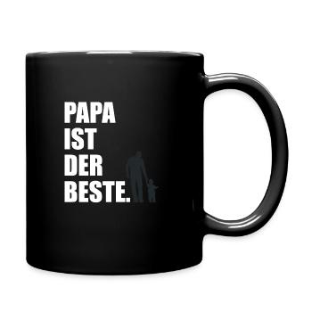 Papa Father's Day Son Dear Daddy - Full Colour Mug - black - Right