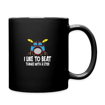 Batteur Batterie Musique Batterie Batterie - Mug uni - noir - Droite