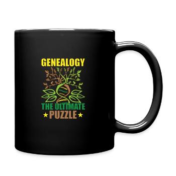 Family Tree Family Historian Genealogy Genealogy - Full Colour Mug - black - Right