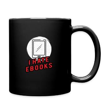 Book Reader Reading Literature Bookworm Gift Idea - Full Colour Mug - black - Right