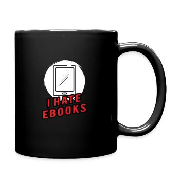 Book Reader Reading Literature Bookworm Gift Idea - Full Colour Mug - black - Right