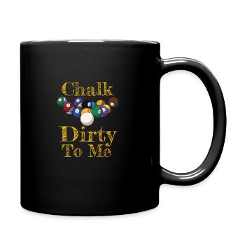 Pool Player Billiards Lover Cue Sports - Tasse einfarbig - Schwarz - Rechts