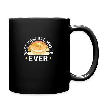 Pancake Maker Pancake Lover Drôle de gaufre - Mug uni - noir - Droite