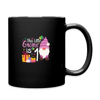 Ce petit gnome est une fille de 5 ans - Mug uni - noir - Droite