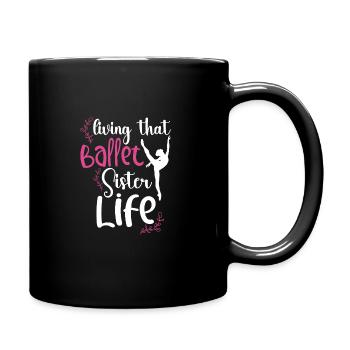 Ballet Ballerina Dance Dancer Dancing Ballet Gift - Full Colour Mug - black - Right