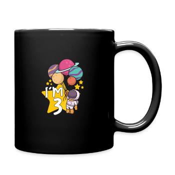Astronaut Astronomy Solar System Space Kids - Full Colour Mug - black - Right