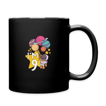 Astronaut Astronomy Solar System Space Kids - Full Colour Mug - black - Right