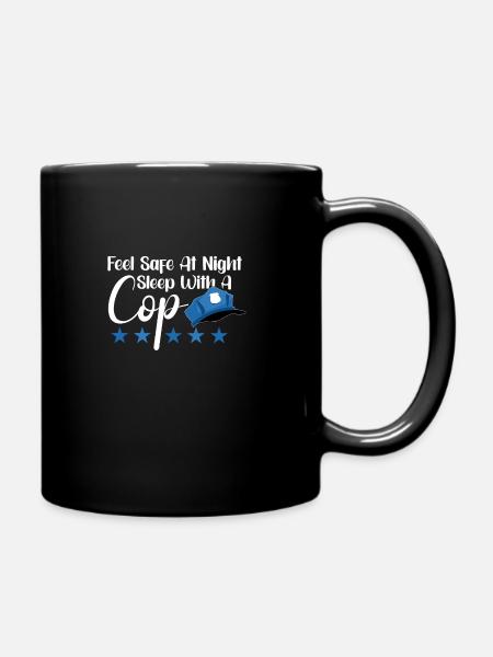Police Cop Officer Police Office - Tasse einfarbig - Schwarz